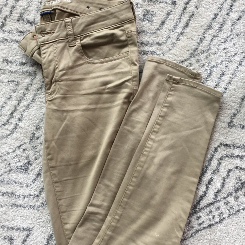 Khaki jeggings